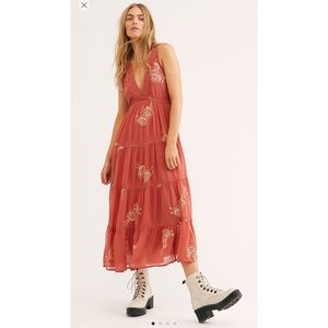 Free People Run Away with Me Midi dress